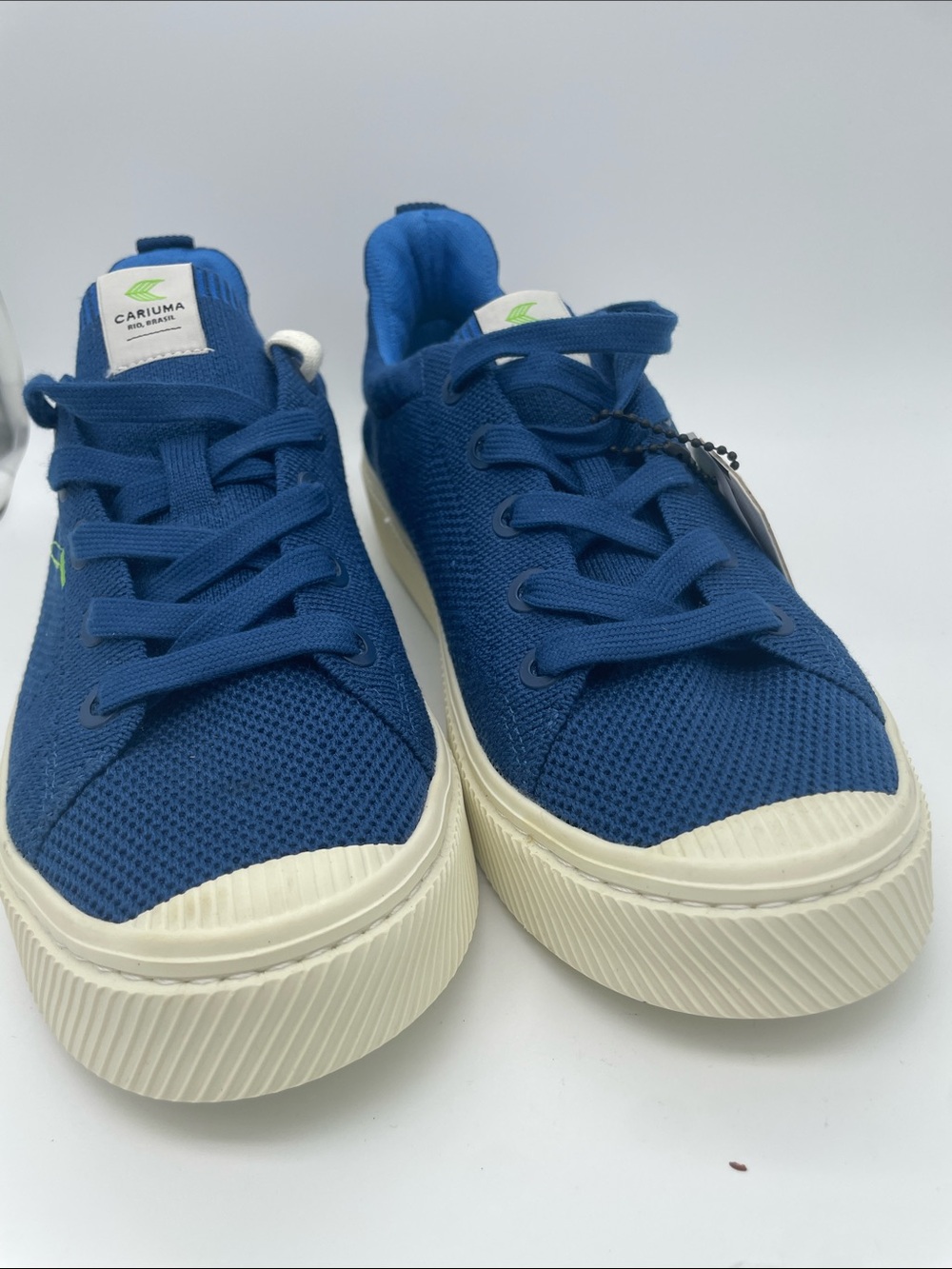 Cariuma Ibi Knit Royal Blue Canvas Sneakers W9.5 NWT - Picture 4 of 8